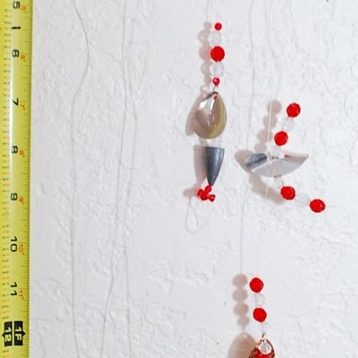 Lot of 17 Live Bait Beaded Rigs / Flounder / Flatfish / Bottom Fishing Rigs (Pud5)
