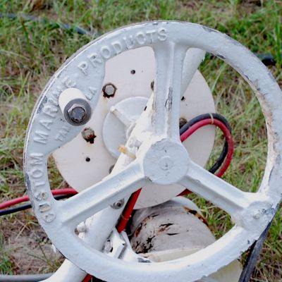 Vintage Boat Line Hauler / Down-Rigger / Out-Rigger / Trap Puller? Crank For Deep Trolling ?for Large Gamefish