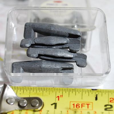 6 Boxes of BRAND NEW 1/2 oz Pinch On Sinkers - 4 per Box (24 Pcs Total). (Nac2)