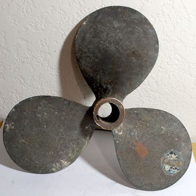 Vintage Bronze 3-Blade Boat Propeller 14x9 Made by Michigan Wheel Company Super Nice!