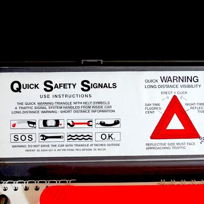 Lot of 3 "Quick Safety Signals" Safety Reflectors in Box NEW