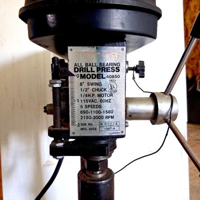Duracraft Bench Drill Press 1/2" Chuck All Ball Bearing SOLID STURDY WORKS PERFECTLY