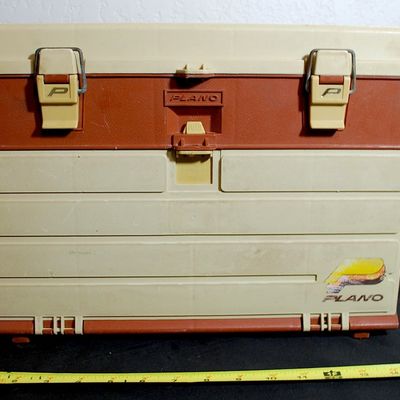 Vintage Plano 757 LARGE 4 Drawer Tackle Box HOLDS A LOT!