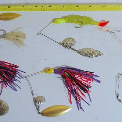 Lot of 6 Spinner Baits Various Types ALL FOR 1 MONEY! (Cam5)