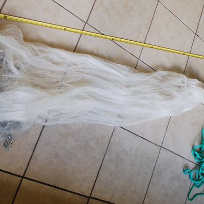 BETTS. Super Pro Cast Net 8" Size 1/4" Mesh Monofilament LIKE NEW!