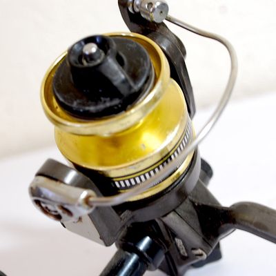 Vintage Daiwa Black Gold Spinning Reel BG10 & 2 Spare Matching Spools - Japan (Eeg4)