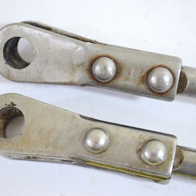 2 Johnson Evinrude OMC Stainless 987030 Steering Connector Tie Rods Bar Assembly Rods OEM Boat Parts
