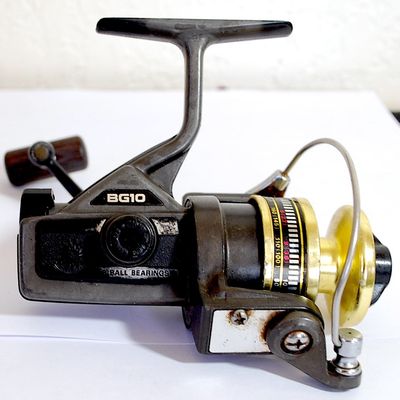 Vintage Daiwa Black Gold Spinning Reel BG10 & 2 Spare Matching Spools - Japan (Eeg4)