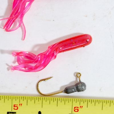 Lot of Tiny TubiLure Jigs and Jigheads in 3 Colors! (Abj4)