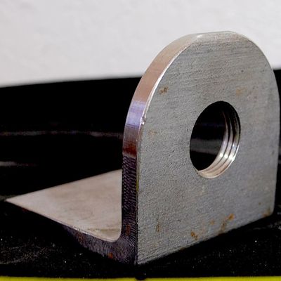Large Stainless Steel Boat L-Bracket w/ Threaded Hole. (Jya6)