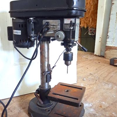Duracraft Bench Drill Press 1/2" Chuck All Ball Bearing SOLID STURDY WORKS PERFECTLY