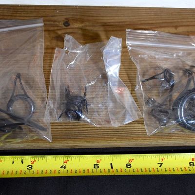 Custom Rod Building / Winding Lathe Set-Up includes Rod Tips, Guides, Threads and Cement NICE!