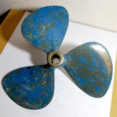 Vintage 13" Bronze 3-Blade Boat Propeller #3462 CUP Chris Craft Nice!