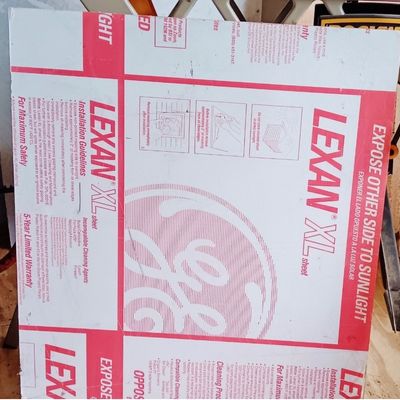 LEXAN XL Polycarbonate Plexiglass 1/2" Thick BULLET PROOF 24" x 29" NEW Great for Marine Use! (C1)