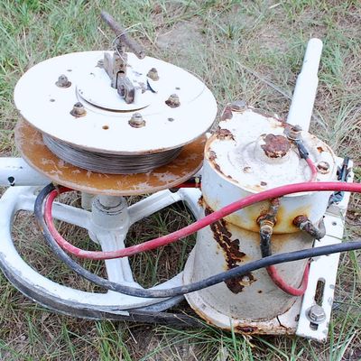 Vintage Boat Line Hauler / Down-Rigger / Out-Rigger / Trap Puller? Crank For Deep Trolling ?for Large Gamefish