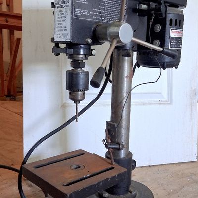 Duracraft Bench Drill Press 1/2" Chuck All Ball Bearing SOLID STURDY WORKS PERFECTLY