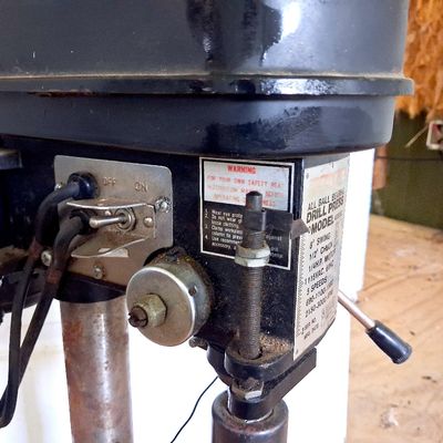 Duracraft Bench Drill Press 1/2" Chuck All Ball Bearing SOLID STURDY WORKS PERFECTLY