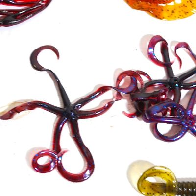 Lot of 58 Plastic Lures, Jigs, Trailers, Grubs, Leeches, Salamanders BRAND NEW Nice Selection! (Owc2)