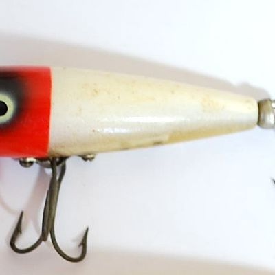 Lot of 2 Vintage Fishing Lures Arbogast SPUTTERBUG and Heddon TINY CHUGGER (Jbs4)