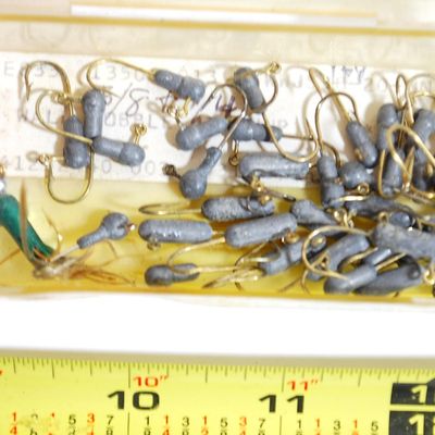 Lot of Tiny TubiLure Jigs and Jigheads in 3 Colors! (Abj4)