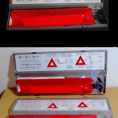 Lot of 3 "Quick Safety Signals" Safety Reflectors in Box NEW