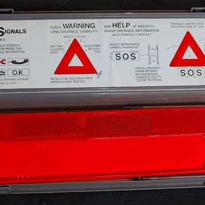 Lot of 3 "Quick Safety Signals" Safety Reflectors in Box NEW