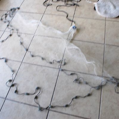 4 Ft Monofilament Cast Net 1/2" Mesh Easy To Throw! Like New!!