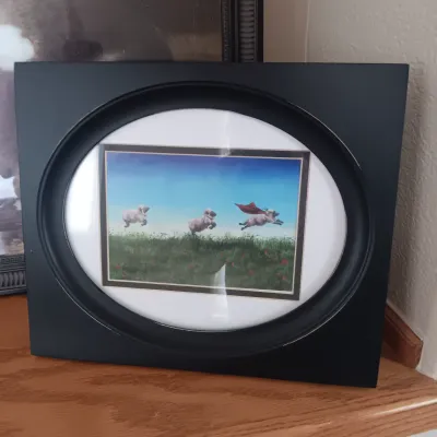 "TWO RABBITS IN A LANDSCAPE"