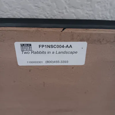 "TWO RABBITS IN A LANDSCAPE"