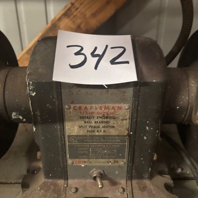Craftsman 1/3 HP blockStyle Bench Grinder