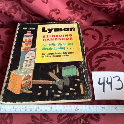 1970 Lyman Reloading Handbook 45th Ed Rifle Pistol Muzzle Loading Manual Vintage
