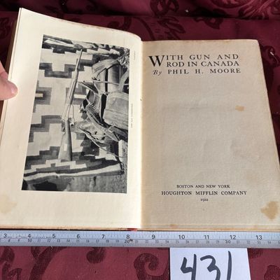 1922 With Gun and Rod in Canada by Moore Wildlife Hunting Fishing Outdoor Sports