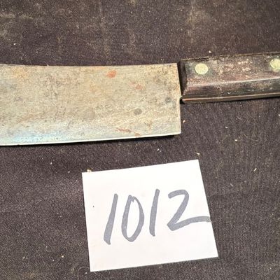 vintage butcher's meat cleaver