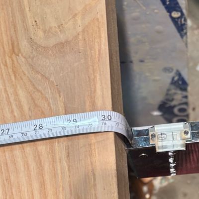 30” hardwood lumber piece