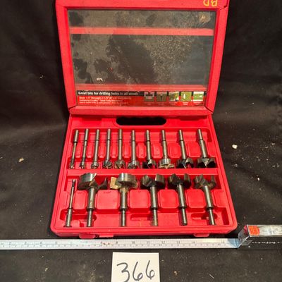 Hickory Woodworking 16-Piece Forstner Bit Set, model FBS-1016