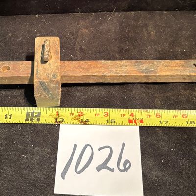 Antique Wood Scribe Woodworking Tool Mortise Marking Gauge Carpenter