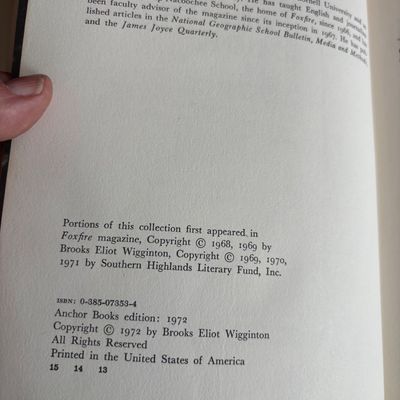 The Foxfire Book