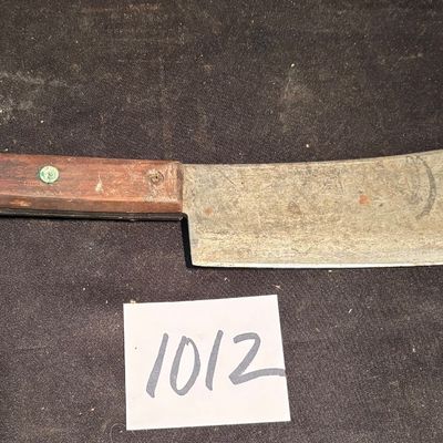 vintage butcher's meat cleaver