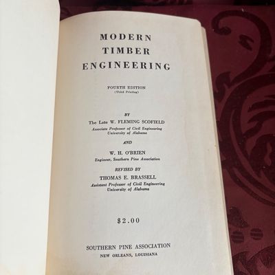 Modern Timber Engineering by W. Fleming Scofield and W. H. O'Brien