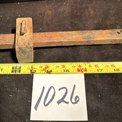 Antique Wood Scribe Woodworking Tool Mortise Marking Gauge Carpenter