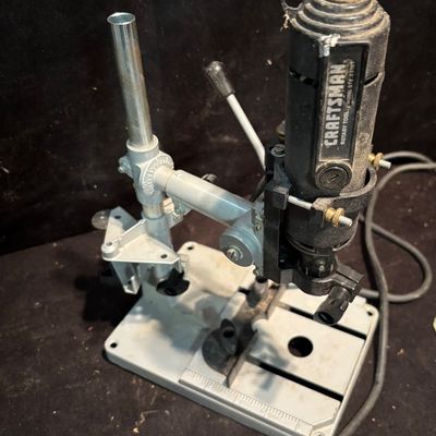 Vintage Sears Craftsman Rotary Tool with Drill Press Stand