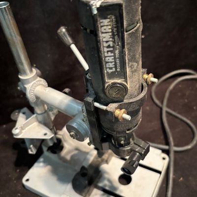 Vintage Sears Craftsman Rotary Tool with Drill Press Stand