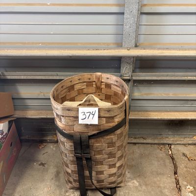 vintage Adirondack Pack Basket
