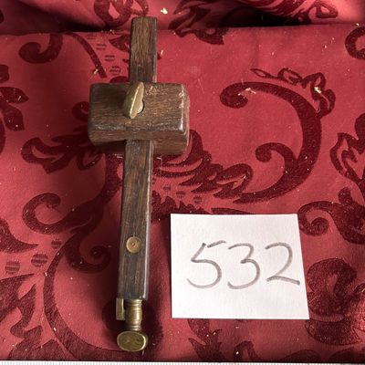 Antique Wood Scribe Woodworking Tool Mortise Marking Gauge Carpenter
