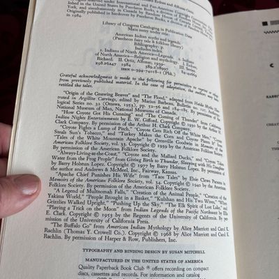 American Indian Myths and Legends, Edited by Richard Erdoes and Alfonso Ortiz