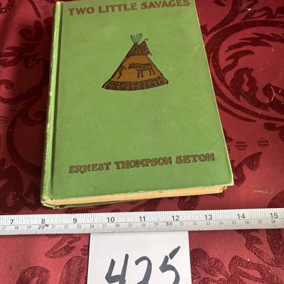 TWO LITTLE SAVAGES American Woodcraft for Boys by Ernest Thompson Seton, 1911 HB
