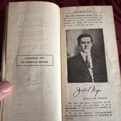 The Herbalist By Joseph E. Meyer W/ Full Page Color Illustrations