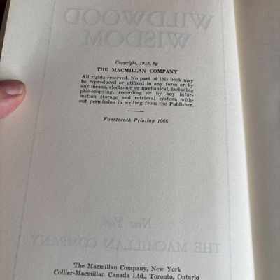 Wildwood Wisdom Ellsworth Jaeger Hardcover 1966