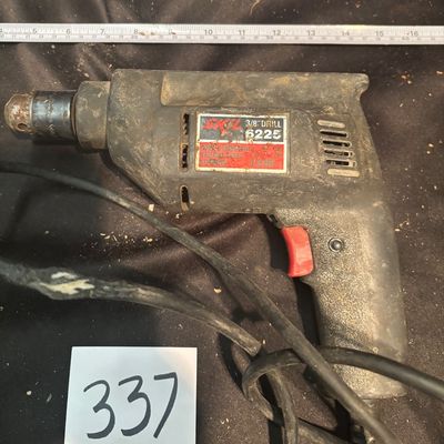 *X) Vintage Skil 6225 3/8" Variable Speed Electric Corded Drill 1/3 HP