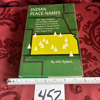 VTG INDIAN PLACE-NAMES By John Rydjord 1968 First Edition HB Book